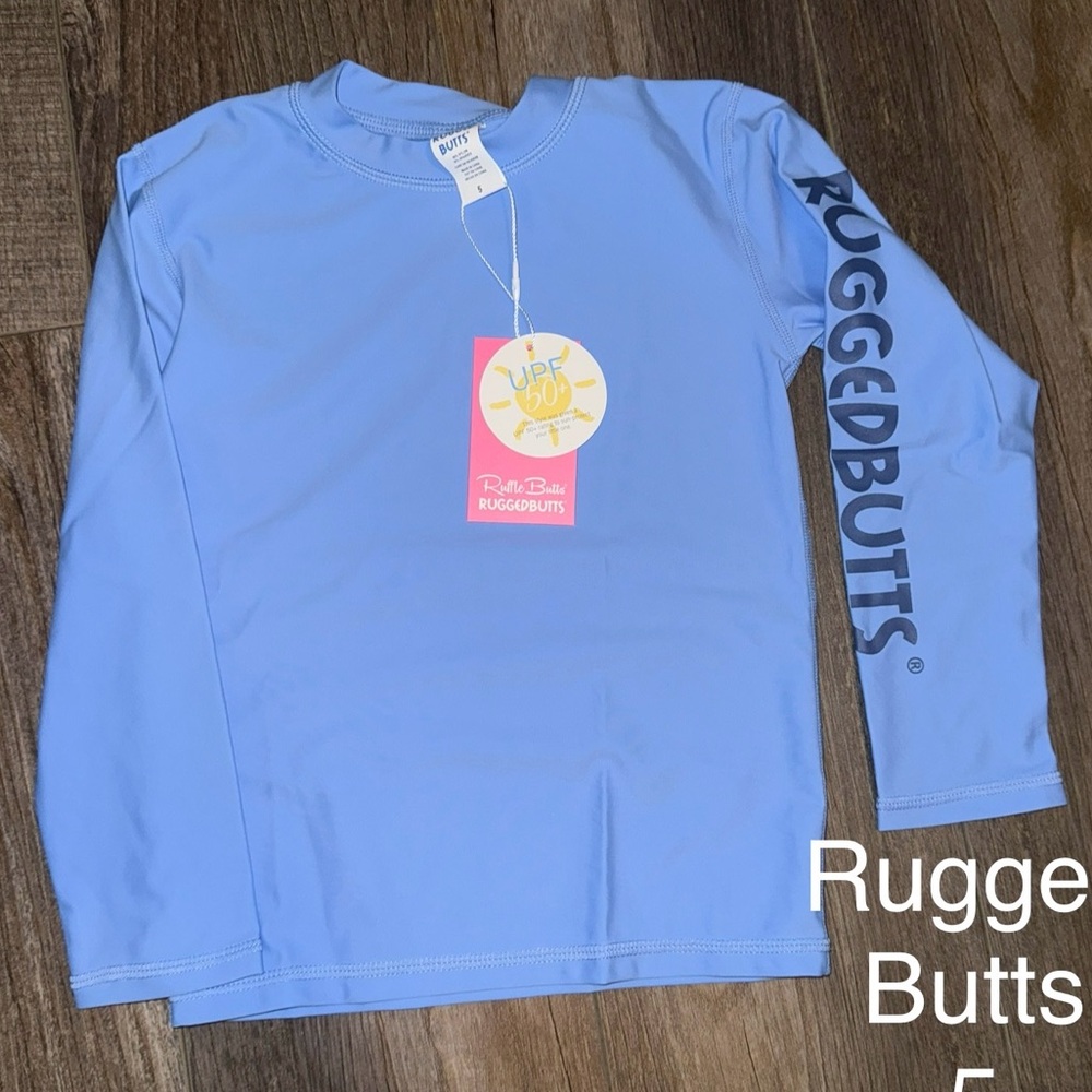 RuggedButts Blue Long Sleeve Rashguard